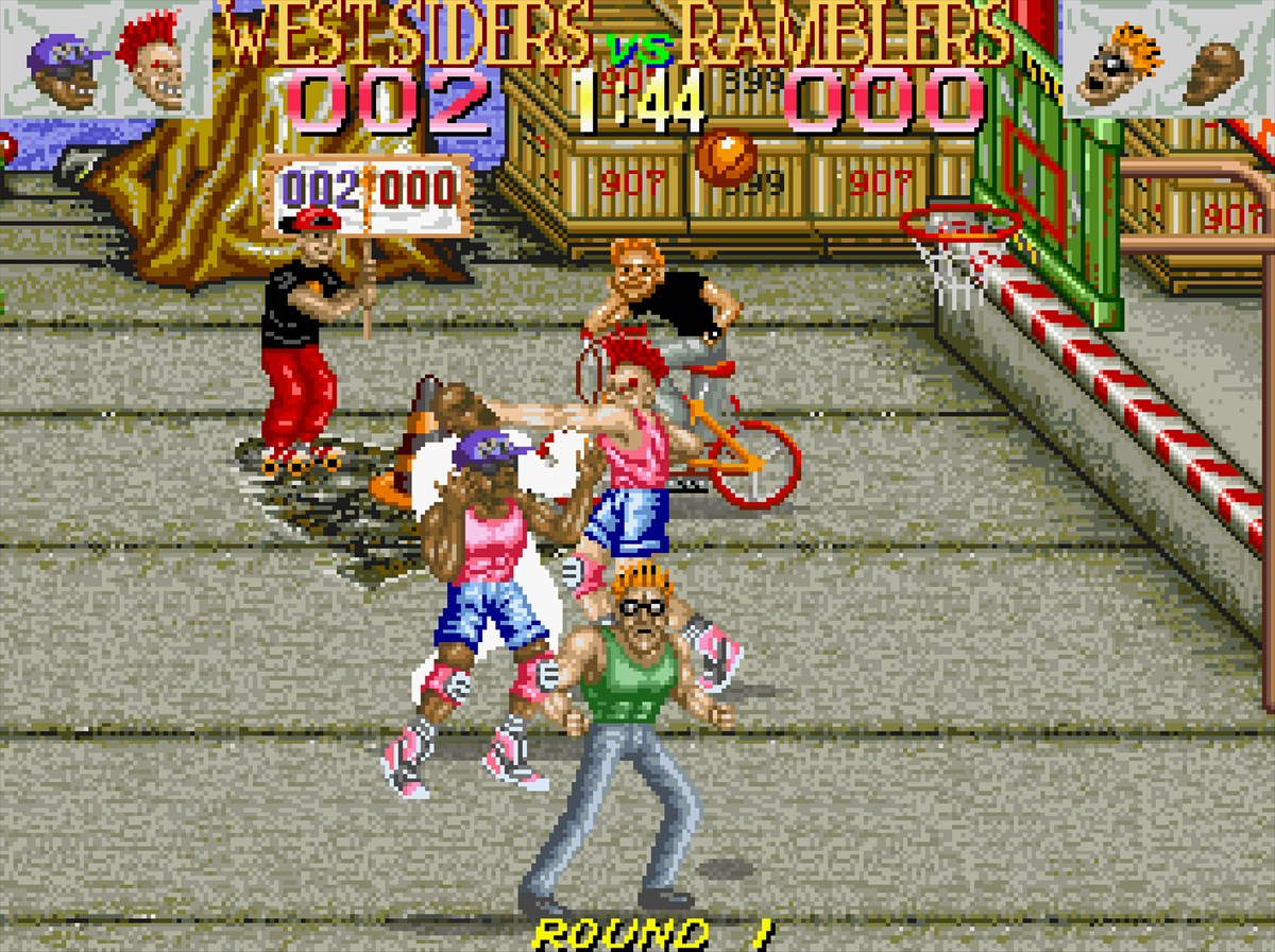 『アーケードアーカイブス パンクショット』5月8日配信決定　妨害、攻撃なんでもありな2on2バスケゲーム
