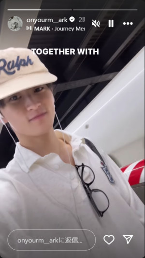 NCT マーク、日本で新幹線に乗る姿が話題　「今年いちの衝撃映像」「世界のマークが新幹線に!?」ファン驚き