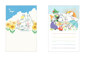 郵便局に「季節のムーミンはがき」登場！　夏のバカンスを楽しむ4種デザイン展開