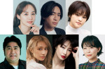 『クワイエットルームにようこそThe Musical』に出演する（上段左から）咲妃みゆ、松下優也、昆夏美、（下段左から）皆川猿時、桜井玲香、りょう、秋山菜津子