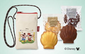 ミッキー＆ミニーの“サコッシュ付き焼菓子ギフト”登場！　チャーミングなレトロ調デザイン〈銀座コージーコーナー〉