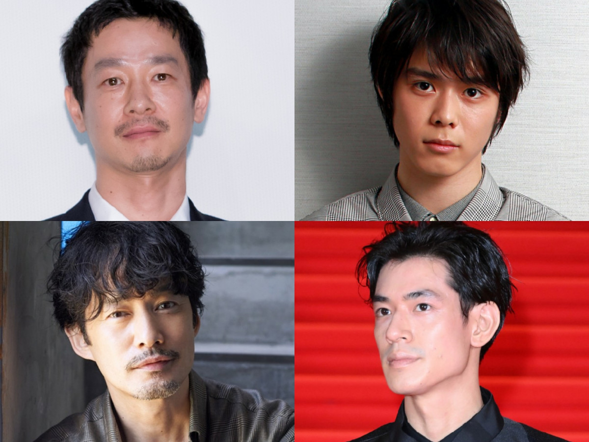 (左上から時計回りに)加瀬亮、細田佳央太、中島歩、竹野内豊