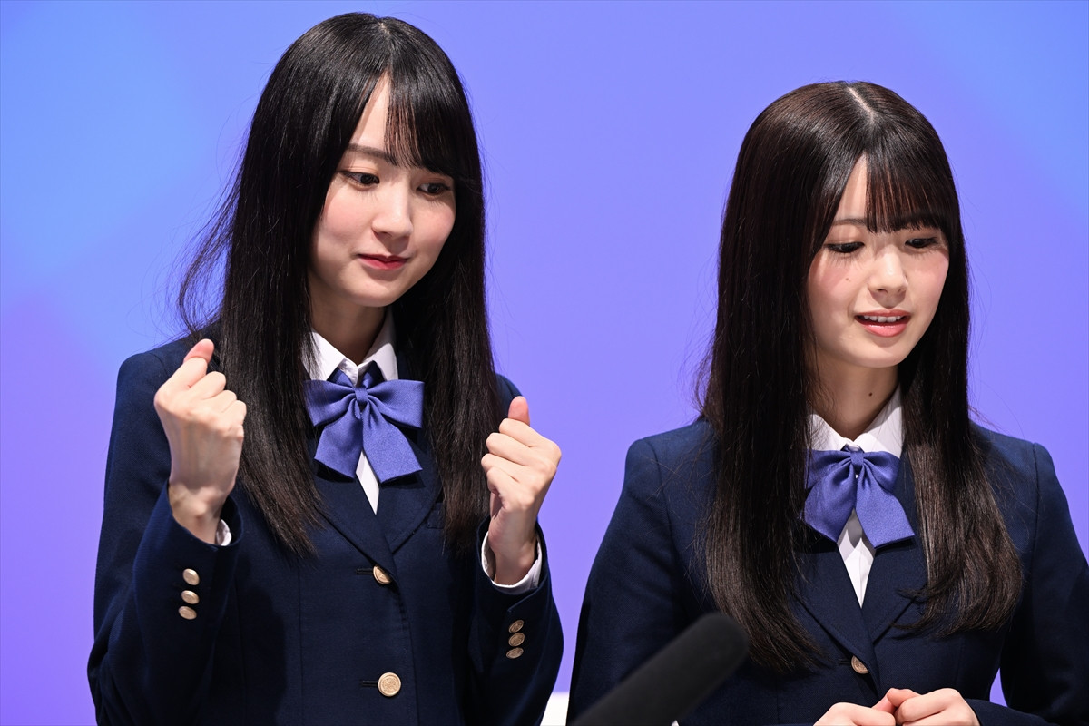 乃木坂46・賀喜遥⾹＆筒井あやめ、制服姿で登場　W主演ドラマで青春を感じる