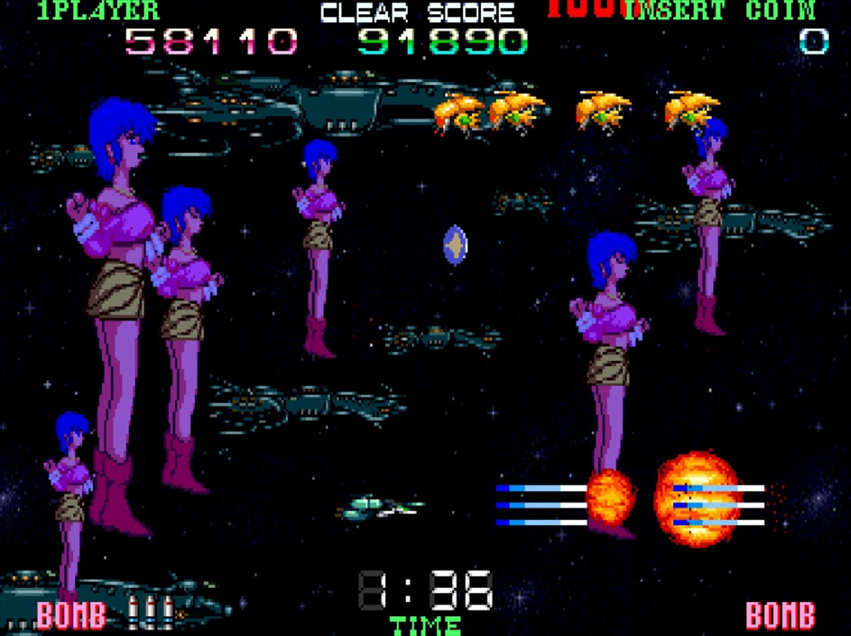 Switch／PS4『アーケードアーカイブス 超時空要塞マクロスII』、7月10日に配信　同名OVAを題材にした横スクロールSTGが家庭用に初移植