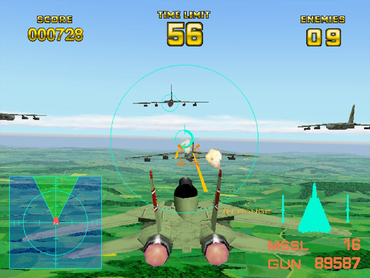「アーケードアーカイブス」より『エアーコンバット22』が7月3日配信決定　戦闘機を操る3Dフライトシューティング