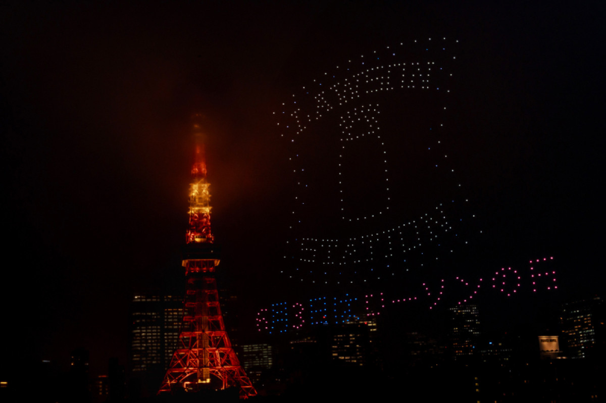 20250604 LAWSON創業50周年記念ドローンショー