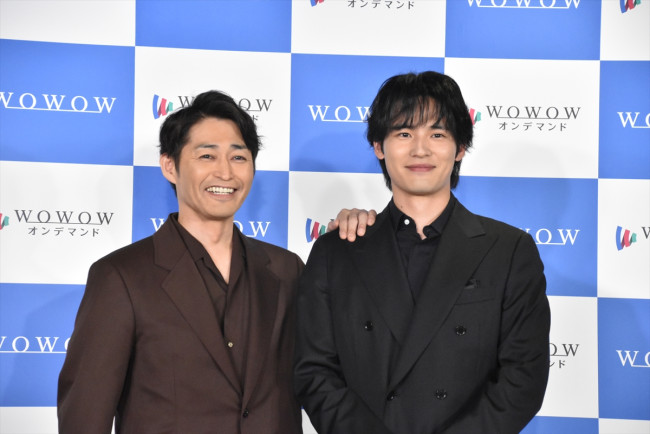 『連続ドラマW 怪物』完成報告会の様子