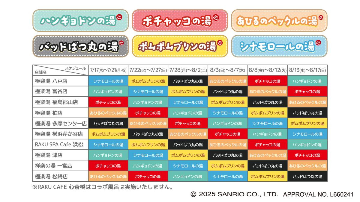 250627「サンリオキャラクターとおふろタイム」