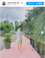 大沢たかお、夏らしい爽やかなスタイルを披露　※「大沢たかお」インスタグラム