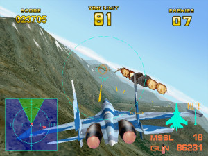 【写真】「アーケードアーカイブス」より『エアーコンバット22』が7月3日配信決定　戦闘機を操る3Dフライトシューティング