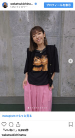 若槻千夏、パジャマ姿をはじめ衣装を続々披露　※「若槻千夏」インスタグラム