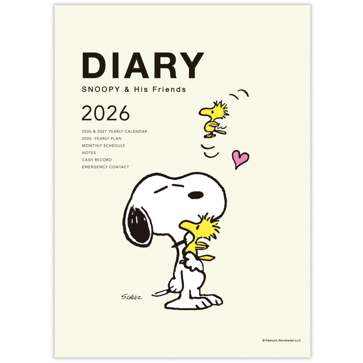 250805『Peanuts』2026年版カレンダー＆ダイアリー