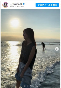 林ゆめ、素敵すぎるビーチショットを公開　※「林ゆめ」インスタグラム