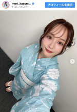 森香澄、浴衣姿を披露　※「森香澄」インスタグラム