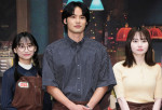 ドラマ『シナントロープ』記者会見より（左から）影山優佳、水上恒司、山田杏奈
