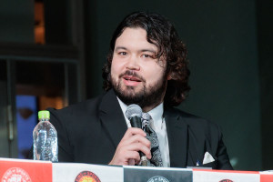 「WRESTLE KINGDOM 20 in 東京ドーム 棚橋弘至引退」公開記者会見に登場したウルフアロン