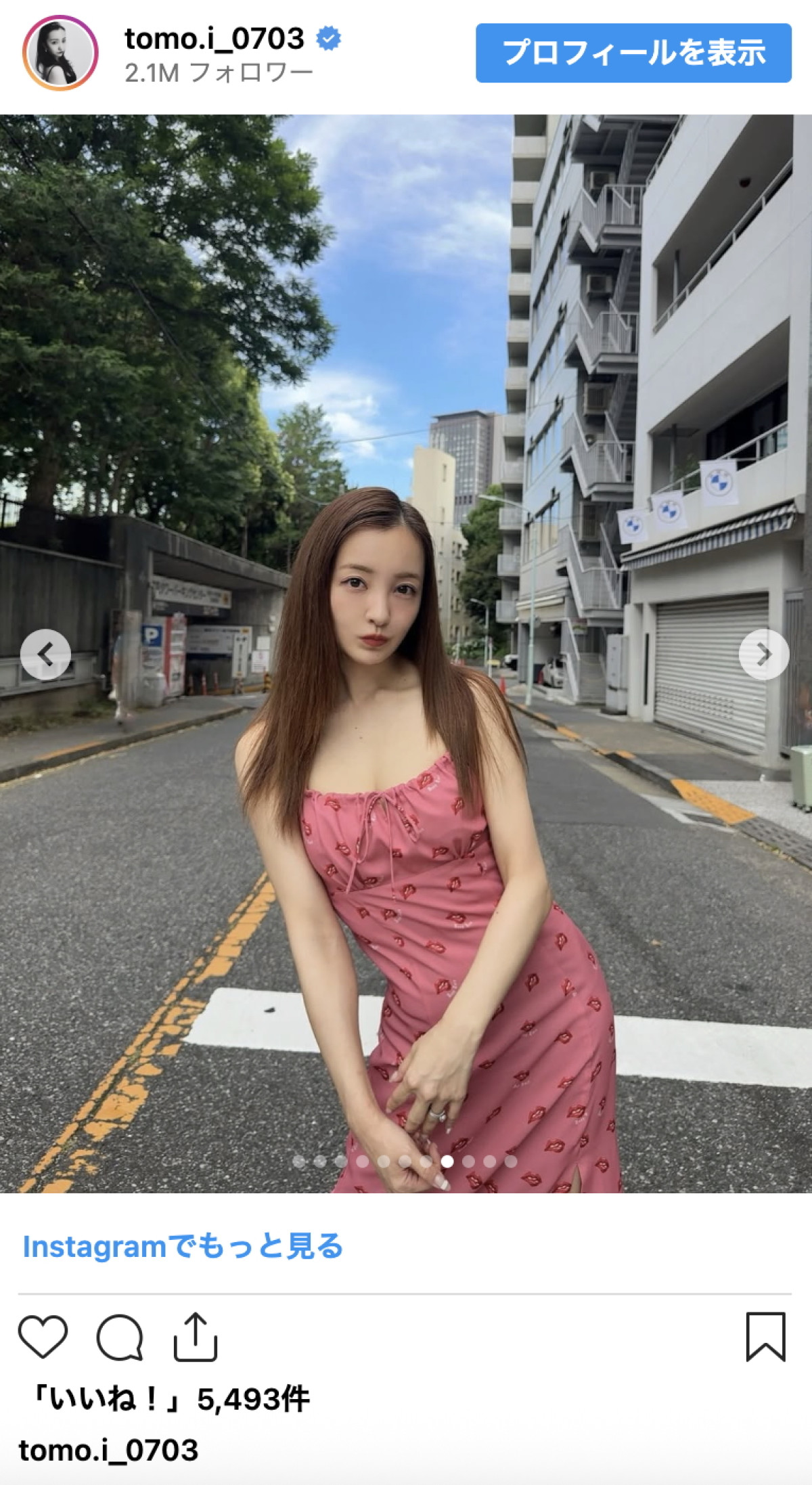 板野友美、肩＆デコルテあらわな夏コーデ多数公開「全部好き」「惚れた」