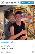 中村昌也＆ORANGE RANGE・YAMATOの仲良し2ショット　※「中村昌也」インスタグラム