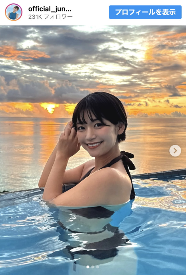 道産子グラドル・小坂田純奈、グアムで撮影したビキニ姿を披露　※「小坂田純奈」インスタグラム