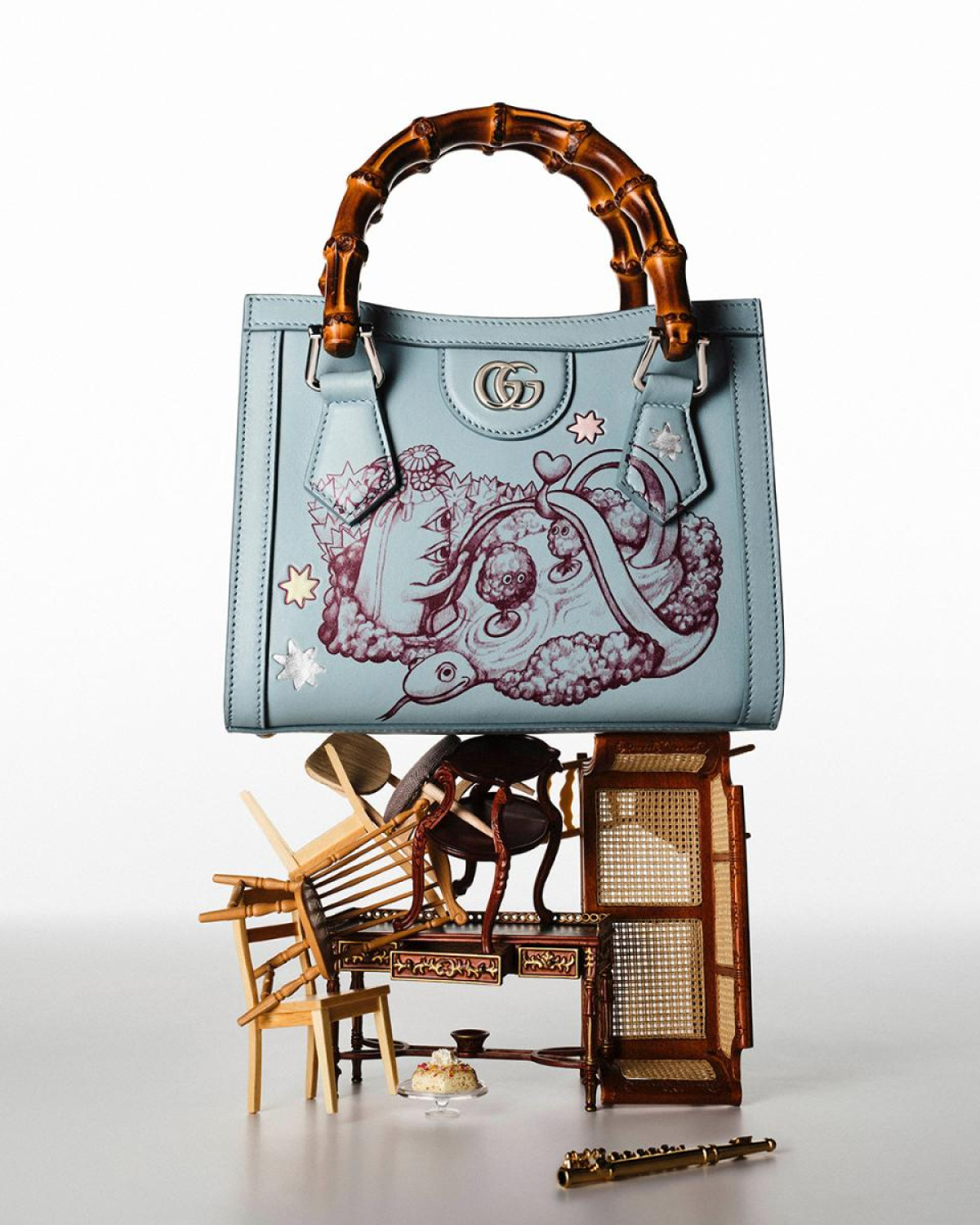 ヒグチユウコ×「グッチ」コラボ第3章! 描き下ろしイラストをデザインしたバッグなど42点展開