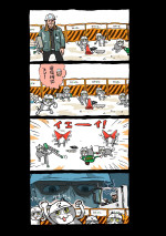 映画『ワーキングマン』仕事猫コラボ4コマ漫画