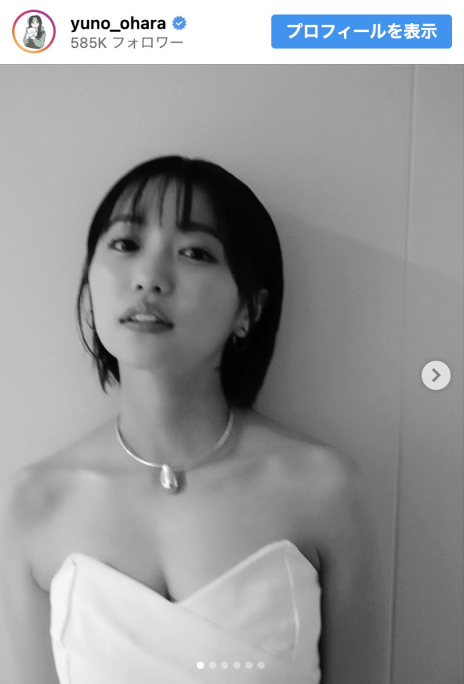 映画『天文館探偵物語』完成披露試写会に出席した大原優乃　※「大原優乃」インスタグラム