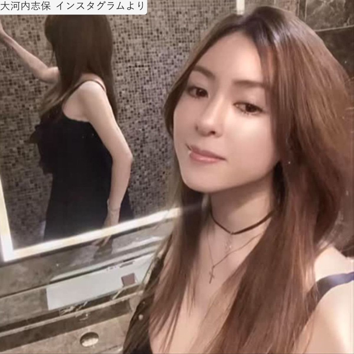 大河内志保、ソロショット　※「大河内志保」インスタグラム