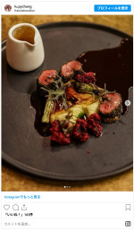 食事の投稿も　※「Pei‐Yun Chung」インスタグラム
