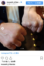 武蔵、“異種格闘技”すぎる飲み会を報告　※「武蔵」インスタグラム