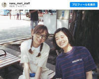 あかりん（光嶌なづな）となっちゃん（森七菜）　※「森七菜スタッフ」インスタグラム