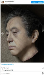模型と分かってもちょっと怖い！　ムロツヨシの生首　※「ムロツヨシ」インスタグラム
