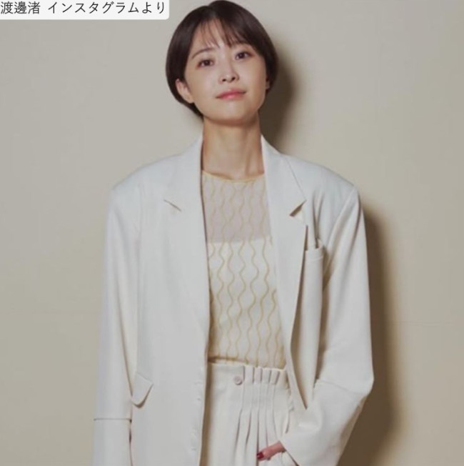 渡邊渚、ソロショット　※「渡邊渚」インスタグラム