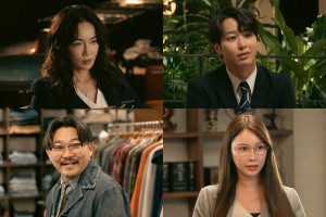 ドラマ『プロフェッショナル　保険調査員・天音蓮』（左上から）長谷川京子、片岡久道、伊藤俊介、結城モエ