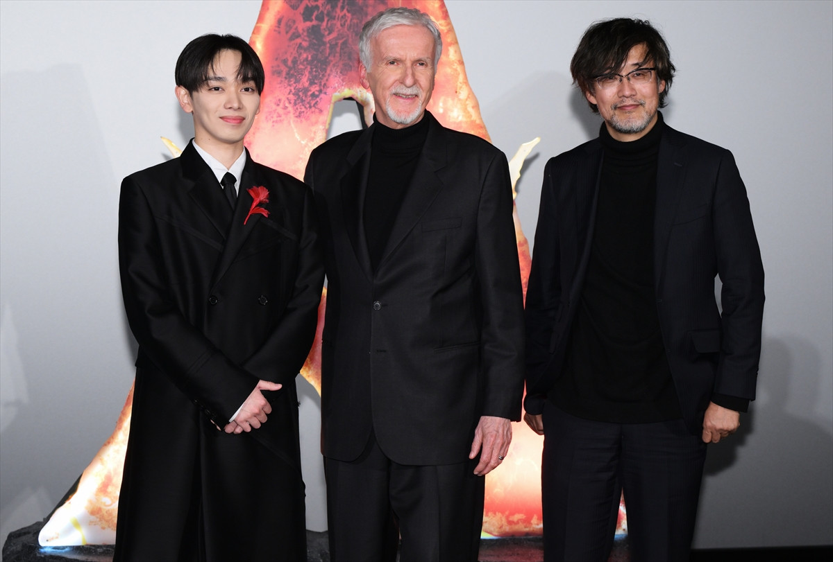 ジェームズ・キャメロン、『アバター』最新作に込めた思い語る　山崎貴監督と褒め合い笑顔
