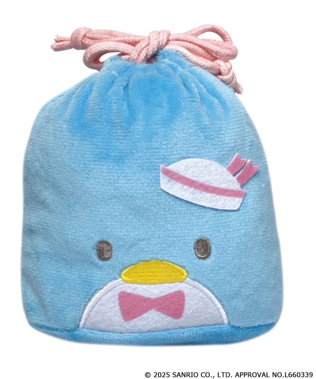 “はぴだんぶいのフェイス巾着”がカプセルトイに登場！　ふわふわ素材＆パステルカラーの全6種類