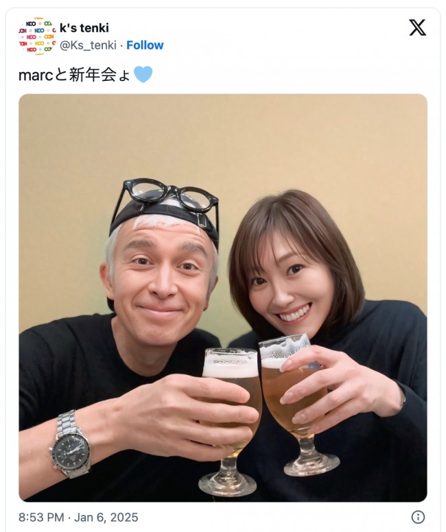 (写真左から)マーク・パンサー、KEIKO ※「globe・KEIKO」エックス