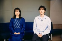 映画『花緑青が明ける日に』主演の（左から）古川琴音、萩原利久