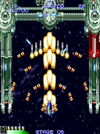 『アーケードアーカイブス ファイナルスターフォース』スクリーンショット