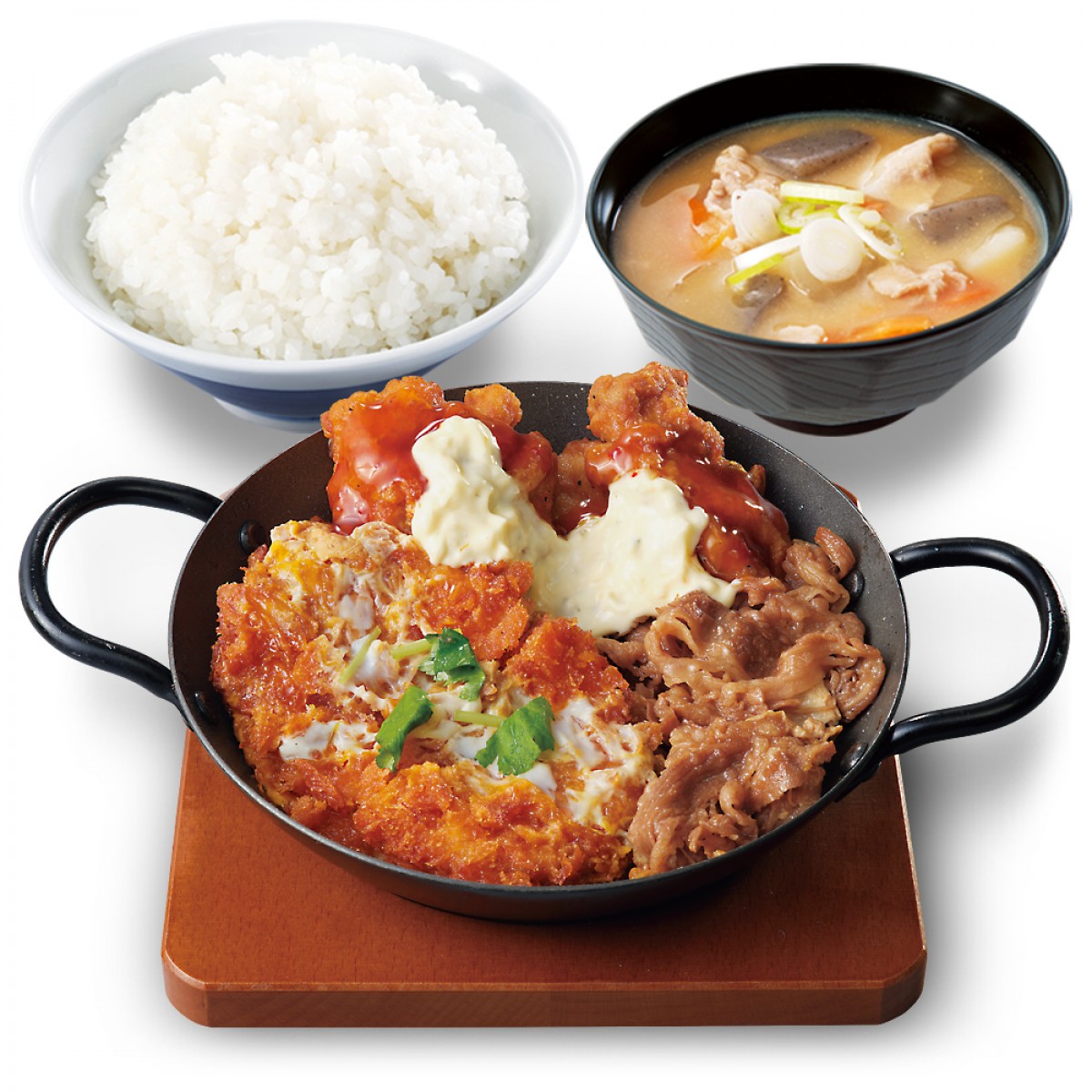 240208_牛・豚・鶏のトリプルカツ丼