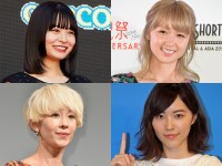 （左上から時計回りで）莉子、Dream Ami、松井珠理奈、木村カエラ