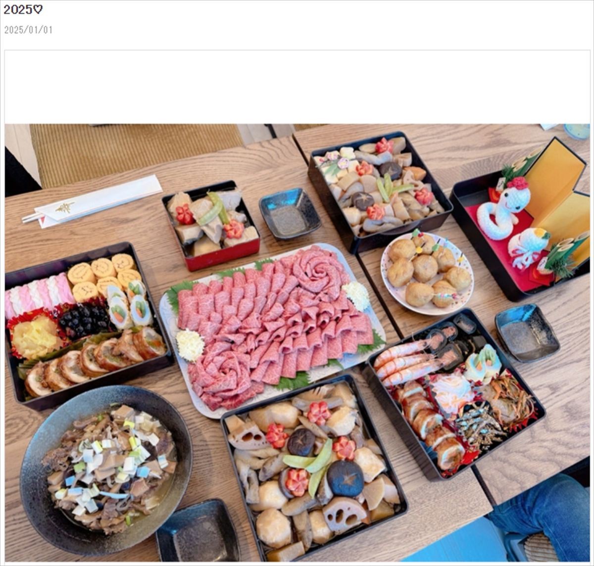 芸能人の手作り“おせち料理”がすごい　「華やか」「本当においしそう」