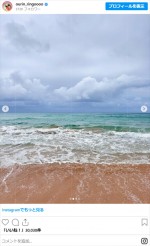 王林、ビーチでの時間を満喫　※「王林」インスタグラム