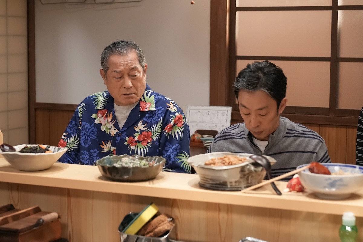 明日の『おむすび』“永吉”松平健、公園案内係の女性と子どもの落とし物を探す