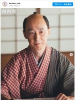 礒田湖龍斎を演じた鉄拳　※大河ドラマ『べらぼう〜蔦重栄華乃夢噺〜』インスタグラム