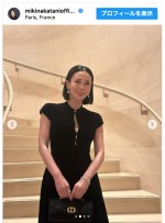 中谷美紀、気品あふれるドレス姿　※「中谷美紀」インスタグラム