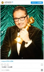 渡米約20年、ついにゴールデン・グローブ賞主演男優賞を受賞した真田広之　※「ゴールデン・グローブ賞」インスタグラム