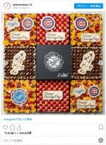 真美子夫人のケーキの差し入れ　※「大谷翔平」インスタグラム