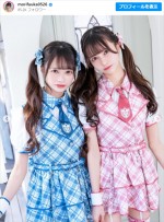 （左から）柊きき、森ふう花　※「森ふう花」インスタグラム