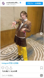 平成ギャル風な衣装がかわいい白石麻衣　※「白石麻衣」インスタグラム
