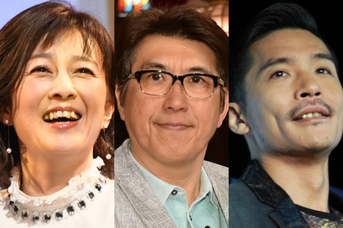 (左から)森尾由美、石橋貴明、Zeebra